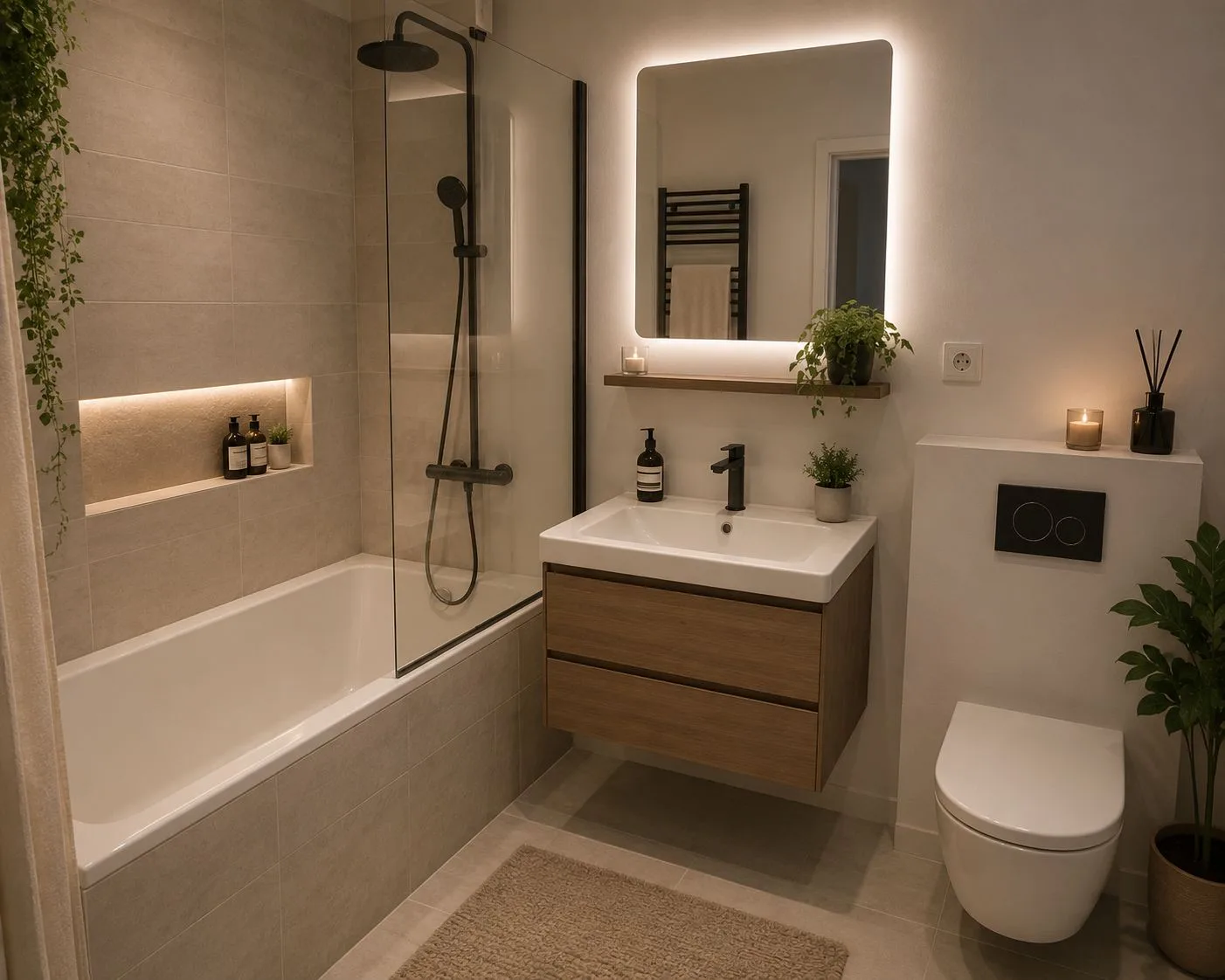 Nachher – renoviertes Badezimmer
